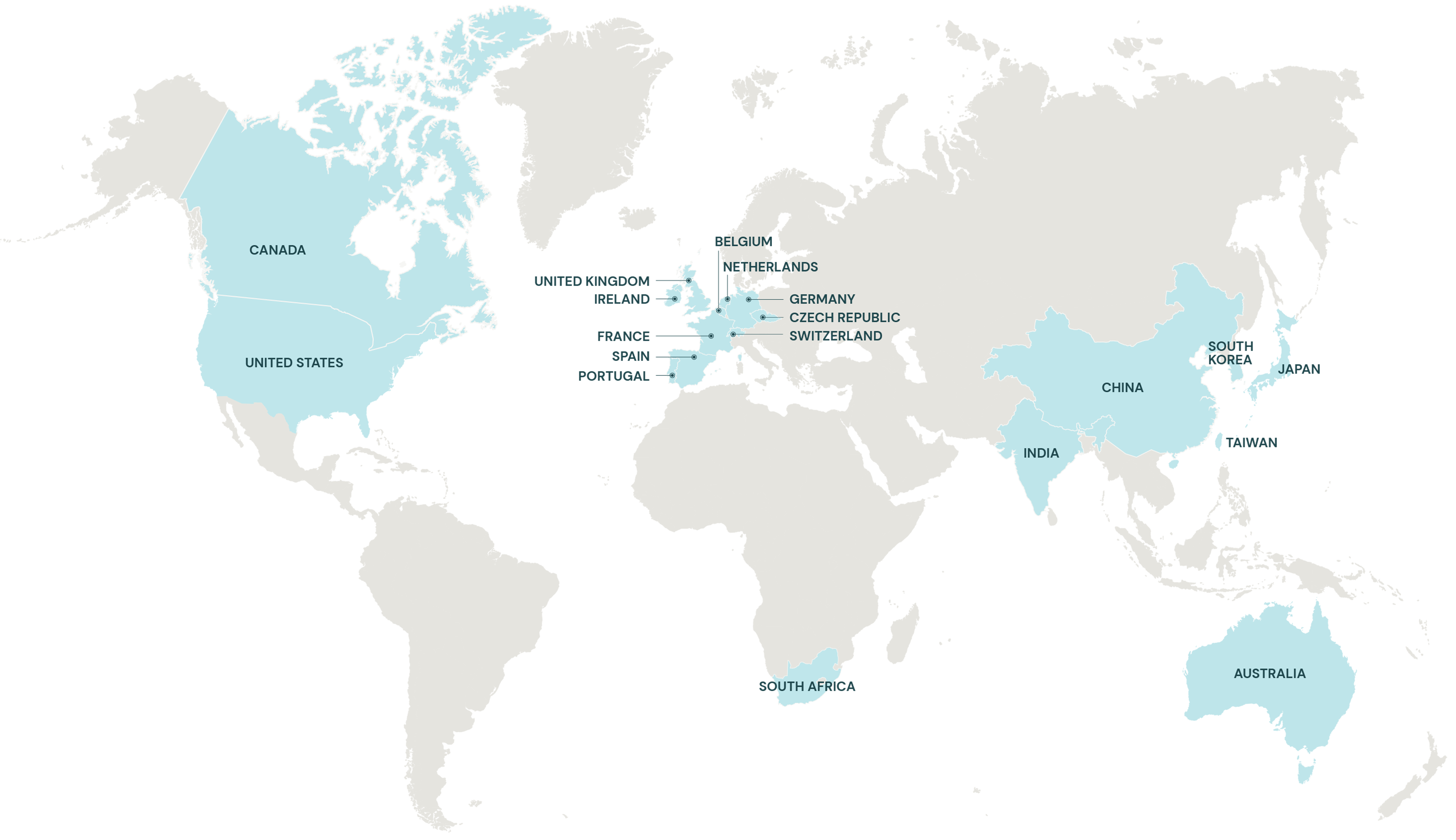 World Map for INDIS Group